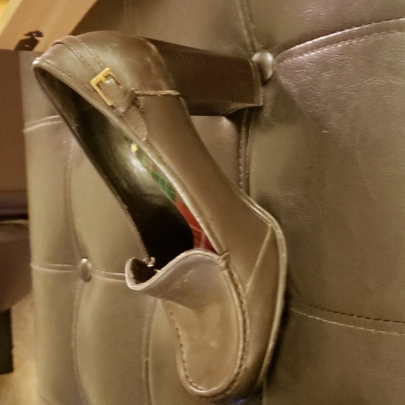 Brown leather Tommy Girl pumps - Picture 3 of 6